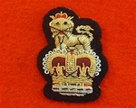 Staff Officers Beret Badge Gold on Black
