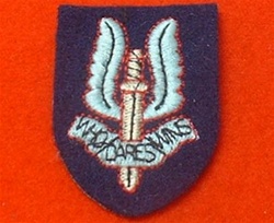 SAS Cloth Beret Badge ( Special Air Service Beret Badge ) Who Dares Wins