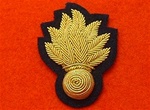 Officers Grenadier Guards Gold Bullion Wire Beret Badge