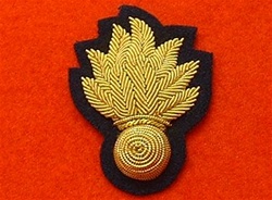 Officers Grenadier Guards Gold Bullion Wire Beret Badge