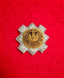 High Quality Bullion Wire Scots Guard Officers Beret Badge