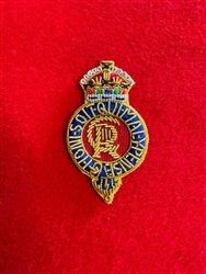 Quality Life Guards King's Crown Officers Embroidered Beret Badge