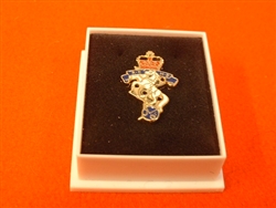 REME Lapel Badge ( Royal Electrical & Mechanical Engineers ) Boxed  British Army Lapel Badge.