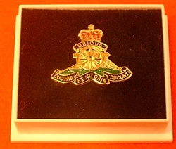 RA Lapel Badge ( Royal Artillery ) Boxed RA Army Lapel Badge