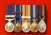 Court Mounted Miniature Medals Golden Jubilee Queens Jubilee Cadet Force LSGC + Second Award Bar