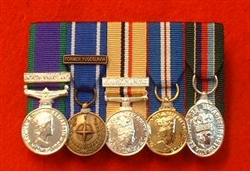 Court Mounted Miniature Medals Golden Jubilee Queens Jubilee Cadet Force LSGC + Second Award Bar