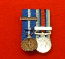 NATO Bosnia None Article 5 OP Herrick OSM Afghanistan Miniature Medals ( Court Mounted medal Group )