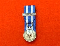 Court Mounted Nato ISAF Afghanistan Miniature Medal