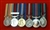 Court Mounted  Op Telic Iraq Afganistan Op Herrick Queens Golden Jubilee Queens Diamond Jubilee Accumulated Campaign Service VRSM Miniature Medals