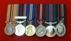 Court Mounted  Op Telic Iraq Afganistan Op Herrick Queens Golden Jubilee Queens Diamond Jubilee Accumulated Campaign Service VRSM Miniature Medals