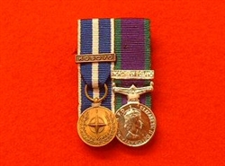 Court Mounted NATO Kosovo Northern Ireland Campaign Miniature Medals