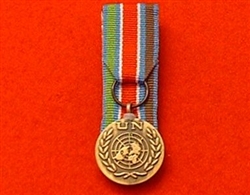 Court Mounted United Nations Bosnia Miniature Medal ( UN Bosnia )