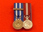 Quality NATO Libya Miniature Medal + Diamond Jubilee Court Mounted Medals