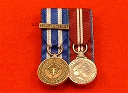 Quality NATO Libya Miniature Medal + Diamond Jubilee Court Mounted Medals