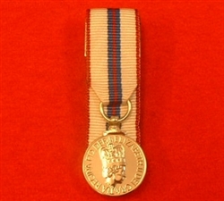 Court Mounted Queens Silver Jubilee Miniature Medal