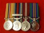 Court Mounted Optelic Iraq Op Herrick Afghanistan Queens Diamond Jubilee Accumulated Campaign Service Miniature Medals.