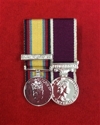 Court Mounted Gulf war 1, Army Long Service and Good Conduct Miniature Medals.