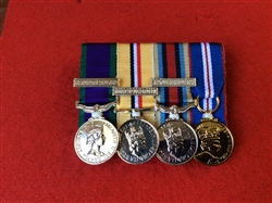 Court Mounted NI OP Telic OSM Afghanistan Queens Golden Jubilee Miniature Medals