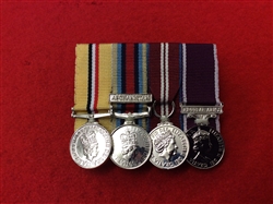 Court Mounted OP Telic Iraq OSM Afghanistan Queens Diamond Jubilee Army LSGC Miniature Medals.