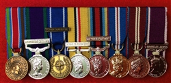 Court Mounted UN Bosnia Northern Ireland NATO Bosnia F/Y OP Telic Iraq OSM Afghanistan Queens Golden Jubilee Queens Diamond Jubilee Army Long Service and Good Conduct Miniature Medals.