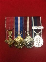 Court Mounted OBE Queens Golden Jubilee Queens Diamond Jubilee RAF LSGC Miniature Medals