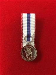 High Quality Court Mounted Queens Silver Jubilee Miniature Medal