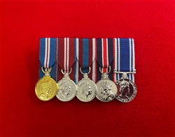 Court Mounted QGJ QDJ QPJ Coronation King Charles Police LS&GC  Miniature Medals