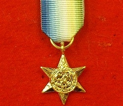 World War 2 Atlantic Star Miniature Medal