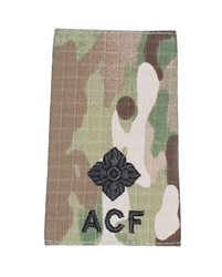 Black-MTP Army Cadet Force Rank Slides ( Black ACF Multicam Rank Slides )