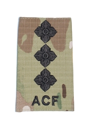 Black-MTP Army Cadet Force Rank Slides ( Black ACF Multicam Rank Slides )