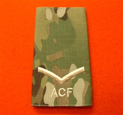 Ivory LCPL MTP Army Cadet Force Rank Slide ( Ivory ACF Multicam Rank Slides )