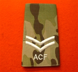 Ivory LCPL MTP Army Cadet Force Rank Slide ( Ivory ACF Multicam Rank Slide )
