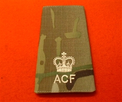 Ivory Major MTP Army Cadet Force Rank Slide ( Ivory ACF Multicam Rank Slide )