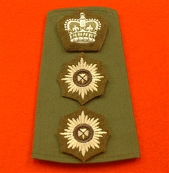 Olive Green Foot Guards Irish Guards Colonel Officer Rank Slide ( Colonel Rank Slide )
