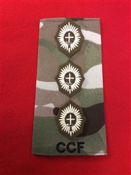 CCF Combat Rank Slide Multicam Combined Cadet Force Captain Rank