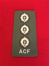 Olive Green ACF Captain Rank Slide