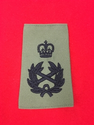 Quality British Army Field Marshal Olive Black Thread Rank Slide