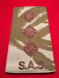 Quality Desert DPM SAS Officers Captain Combat Rank Slide
