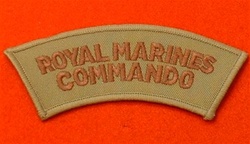 Royal Marines Commando Combat Badge Desert
