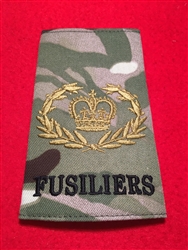 Quality Royal Regiment of Fusiliers RQMS RQ MTP Multicam Rank Slide