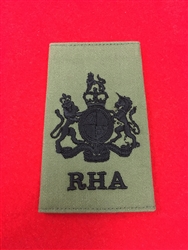 Olive Green Royal Horse Artillery WO1 Rank Slide