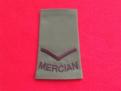 High Quality The Mercian Regiment L/CPL Olive Green Combat Rank Slide