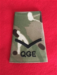 High Quality Queen's Gurkha Engineers L/CPL MTP Multicam Combat Rank Slide