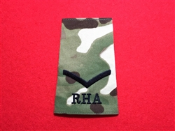 High Quality Royal Horse Artillery Lance Bombardier Multicam Combat Rank Slide