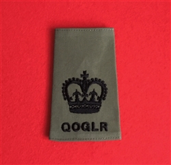 Quality Queen's Own Gurkha Logistics Regiment WO2 Olive Combat Rank Slide