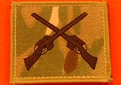 MTP Skill at Arms Combat Badge ( Cross Rifles Multicam Combat Badge )