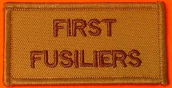 First Fusiliers Combat Shoulder Titles