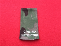 High Quality Civilian Instructor Rank Slide Multicam with Ivory Thread
