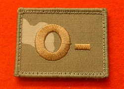 Quality Multicam Blood Group Patch MTP Blood Group O-