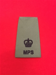 High Quality Military Provost Staff Major Olive Black Thread Combat Rank Slide